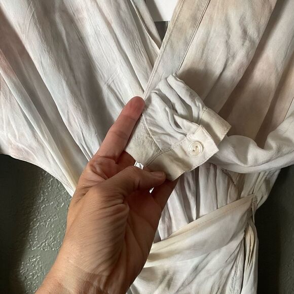 NWT Young Fabulous & Broke Raine Tie Dye Wrap Shirt Dress XSmall - Picture 7 of 10